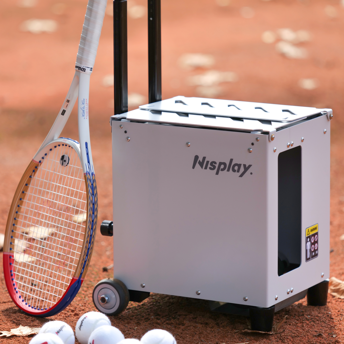 Automatic Tennis Racket Tennis Ball Machine - Nisplay N2 Portable Automatic Tennis Ball Machine ...